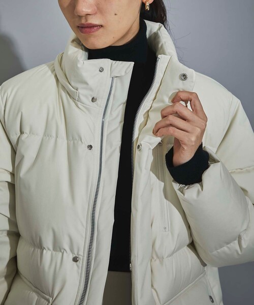 CITY TOKYO(シティトウキョウ)の「700フィルパワーTOKYOダウンジャケット(ダウンジャケット/コート・レディース・オフホワイト/ブラック・2/1)」の11枚目の写真