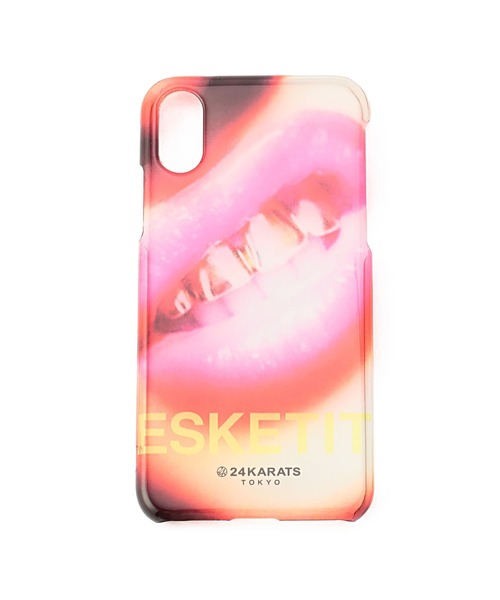 24karats(トゥウェンティーフォーカラッツ)の「Pattern Print Clear iPhone Case X(スマホケース/カバー・メンズ・イエロー・FREE)」の1枚目の写真
