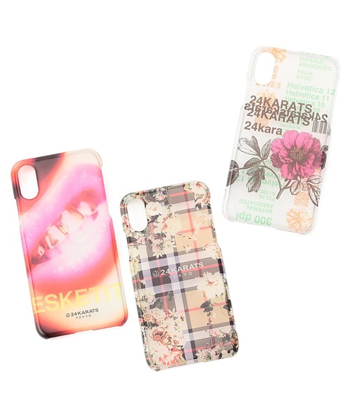 24karats(トゥウェンティーフォーカラッツ)の「Pattern Print Clear iPhone Case X(スマホケース/カバー・メンズ・イエロー・FREE)」の5枚目の写真