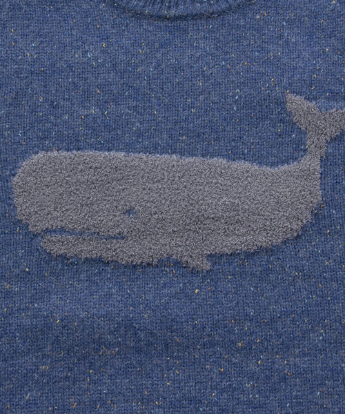 NOLLEY'S goodman（ノーリーズグッドマン）の「クジラ インターシャ プルオーバーニット（ニット/セーター・メンズ・グレー/ピンク/ロイヤルブルー/ダークネイビー/レンガ・LL/S/M/L）」の9枚目の写真