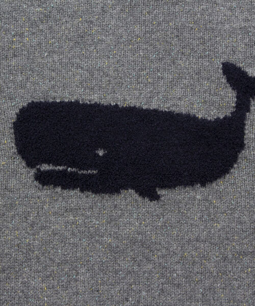 NOLLEY'S goodman（ノーリーズグッドマン）の「クジラ インターシャ プルオーバーニット（ニット/セーター・メンズ・グレー/ピンク/ロイヤルブルー/ダークネイビー/レンガ・LL/S/M/L）」の10枚目の写真