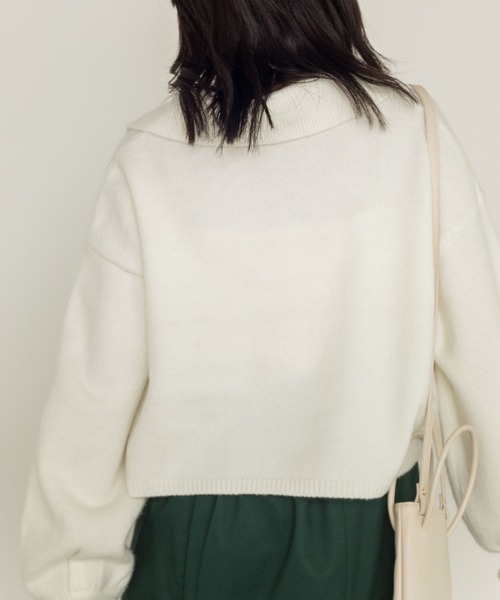 w closet（ダブルクローゼット）の「5G開襟ショートカーディガン