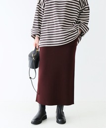 SLOBE IENA | ウォッシャブルウールニットスカート【ウエストゴム/手洗い可能】◆(スカート)
