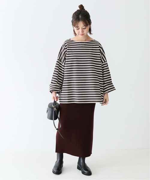 SLOBE IENA ウォッシャブルウールニットスカート36 2023aw ウォッシャブルウールニットスカート（ロング・マキシ丈スカート