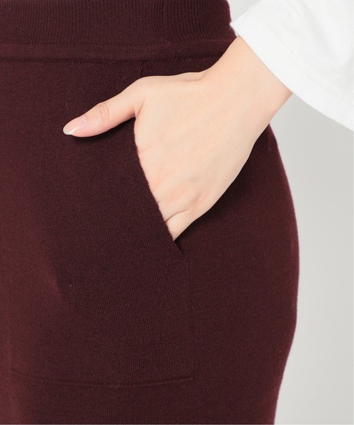 SLOBE IENA（スローブイエナ）の「ウォッシャブルウールニットスカート【ウエストゴム/手洗い可能】◆（スカート・レディース・ブラック/ブラウン/ベージュ・36/38）」の12枚目の写真