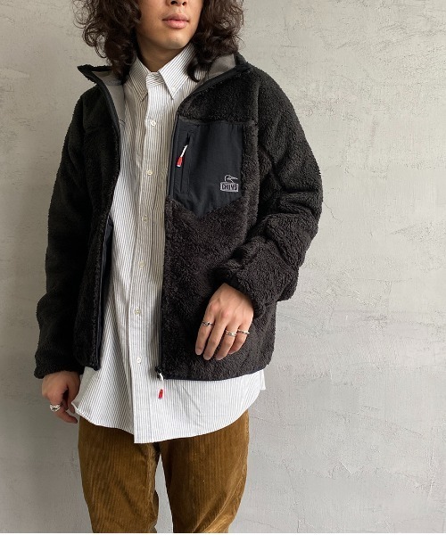 セール】[CHUMS/チャムス] ボンディングボアフリース スタンドカラー