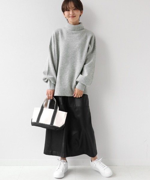 JOURNAL STANDARD relume(ジャーナルスタンダード レリューム)の「ウールカシミヤタートルネックプルオーバー◆(ニット/セーター・レディース・ホワイト/ベージュ/ネイビー/グレー/ブルー・FREE)」の3枚目の写真