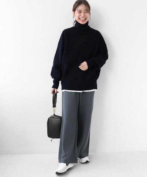 JOURNAL STANDARD relume(ジャーナルスタンダード レリューム)の「ウールカシミヤタートルネックプルオーバー◆(ニット/セーター・レディース・ホワイト/ベージュ/ネイビー/グレー/ブルー・FREE)」の8枚目の写真