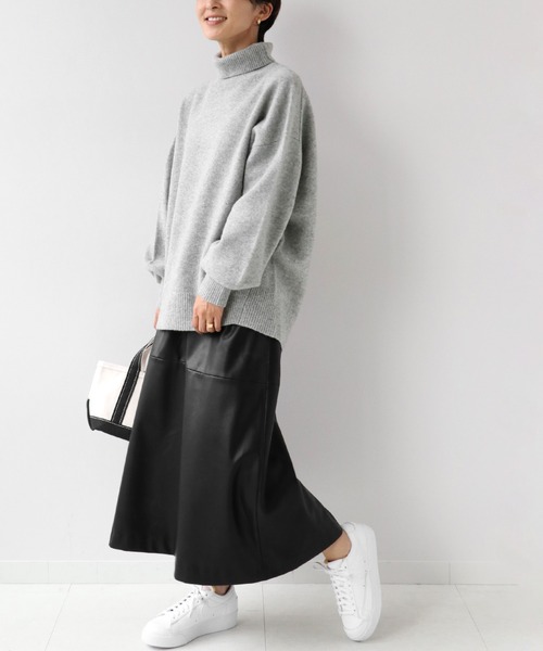 JOURNAL STANDARD relume(ジャーナルスタンダード レリューム)の「ウールカシミヤタートルネックプルオーバー◆(ニット/セーター・レディース・ホワイト/ベージュ/ネイビー/グレー/ブルー・FREE)」の6枚目の写真