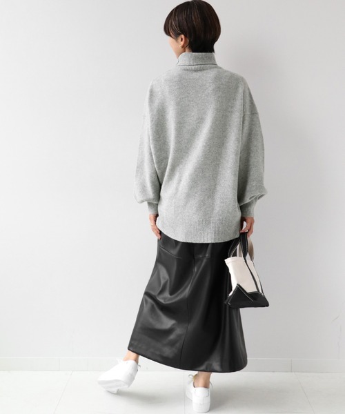 JOURNAL STANDARD relume(ジャーナルスタンダード レリューム)の「ウールカシミヤタートルネックプルオーバー◆(ニット/セーター・レディース・ホワイト/ベージュ/ネイビー/グレー/ブルー・FREE)」の12枚目の写真
