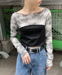 Figments | ブロックタイダイプルオーバー(Tシャツ/カットソー)