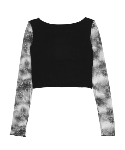 Figments(フィグメンツ)の「ブロックタイダイプルオーバー(Tシャツ/カットソー・レディース・ブラック・FREE)」の3枚目の写真