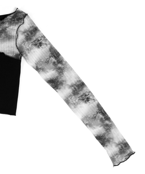 Figments(フィグメンツ)の「ブロックタイダイプルオーバー(Tシャツ/カットソー・レディース・ブラック・FREE)」の4枚目の写真