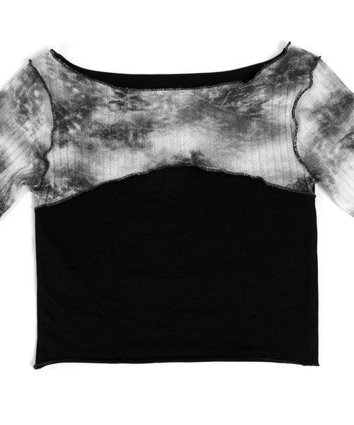 Figments(フィグメンツ)の「ブロックタイダイプルオーバー(Tシャツ/カットソー・レディース・ブラック・FREE)」の6枚目の写真