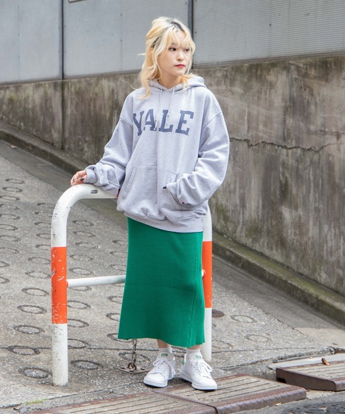 DuKKah（デュカ）の「Dukkah/【低身長向け】リブニットスリットタイトスカート（スカート・レディース・グリーン/ブラック/ライトベージュ・X-SMALL）」の4枚目の写真