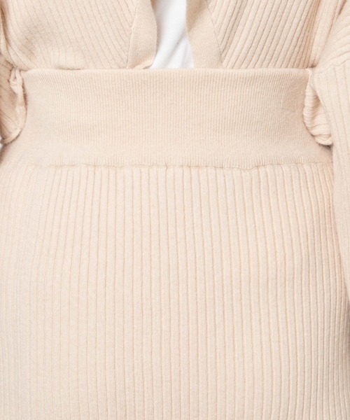 DuKKah（デュカ）の「Dukkah/【低身長向け】リブニットスリットタイトスカート（スカート・レディース・グリーン/ブラック/ライトベージュ・X-SMALL）」の12枚目の写真