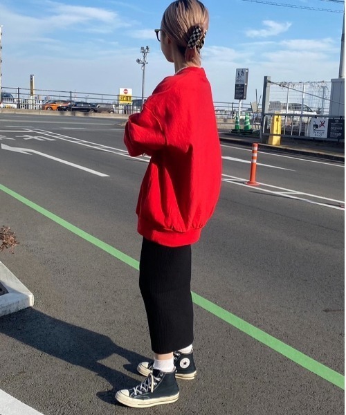 DuKKah（デュカ）の「Dukkah/【低身長向け】リブニットスリットタイトスカート（スカート・レディース・グリーン/ブラック/ライトベージュ・X-SMALL）」の22枚目の写真