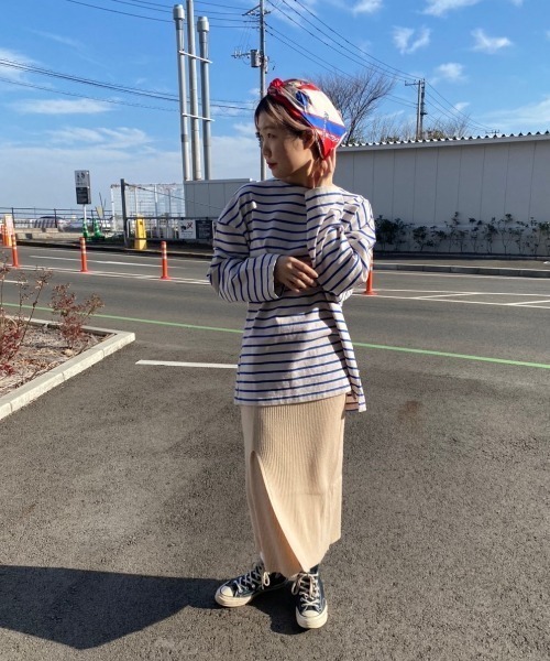 DuKKah（デュカ）の「Dukkah/【低身長向け】リブニットスリットタイトスカート（スカート・レディース・グリーン/ブラック/ライトベージュ・X-SMALL）」の20枚目の写真