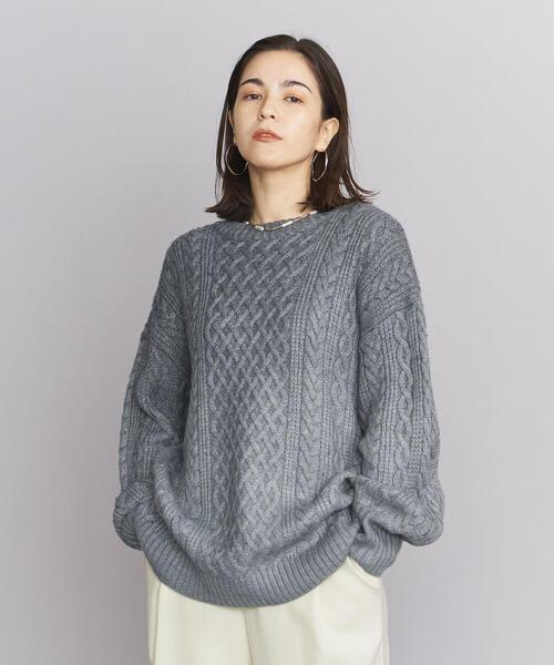 【正月セール】ビューティアンドユース　クレイジーパターンケーブルニット　Sサイズ 未使用 ユナイテッドアローズ ビューティーアンドユース Beauty＆Youth