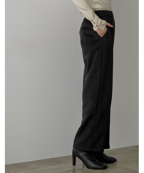 Re:EDIT(リエディ)の「起毛シャギーストレートパンツ(その他パンツ・レディース・ブラック/ベージュ/グレー/ミント・MEDIUM/LARGE/SHORT/TALL)」の5枚目の写真