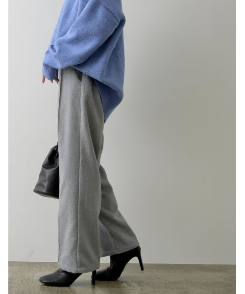 Re:EDIT(リエディ)の「起毛シャギーストレートパンツ(その他パンツ・レディース・ブラック/ベージュ/グレー/ミント・MEDIUM/LARGE/SHORT/TALL)」の14枚目の写真