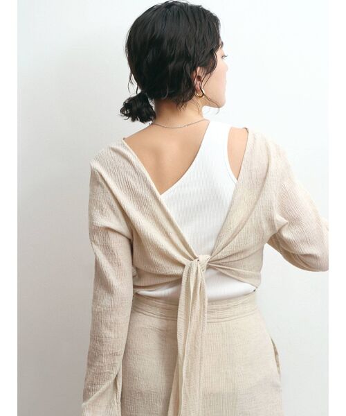 Ungrid（アングリッド）の「ワンショルダータンクトップ（タンクトップ・レディース・ブラック/オフホワイト/カーキ・FREE）」の2枚目の写真