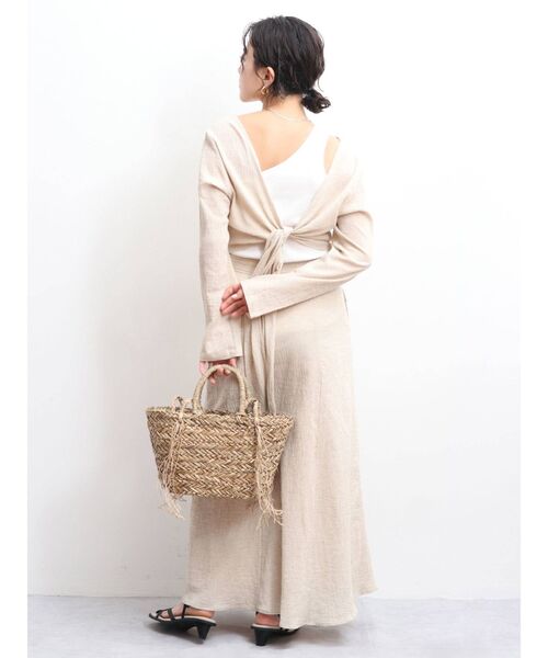 Ungrid（アングリッド）の「ワンショルダータンクトップ（タンクトップ・レディース・ブラック/オフホワイト/カーキ・FREE）」の8枚目の写真