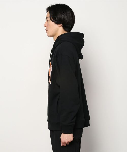 SITRY(シトリー)の「wide silhouette college print sweat hoodie/ワイドシルエット カレッジプリント スウェット フーディー/パーカー(パーカー・メンズ・グリーン/杢グレー/チャコールグレー/ネイビー/ブラック/ブルーグレー/グレイッシュベージュ/ホワイト系その他/オフホワイト/グレー系その他/ブラック系その他・M/L)」の13枚目の写真