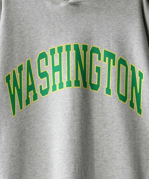SITRY(シトリー)の「wide silhouette college print sweat hoodie/ワイドシルエット カレッジプリント スウェット フーディー/パーカー(パーカー・メンズ・グリーン/杢グレー/チャコールグレー/ネイビー/ブラック/ブルーグレー/グレイッシュベージュ/ホワイト系その他/オフホワイト/グレー系その他/ブラック系その他・M/L)」の19枚目の写真