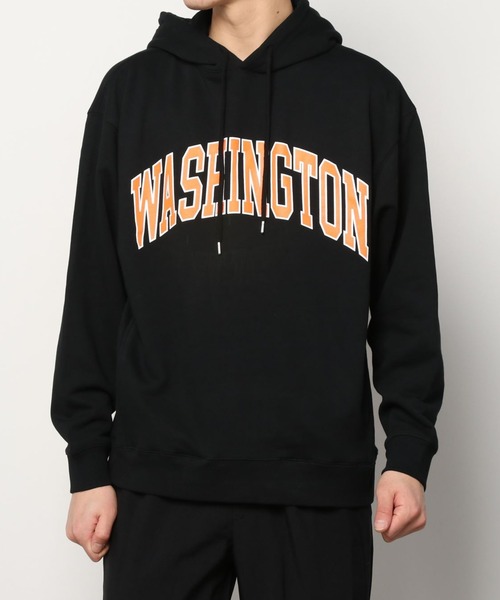 SITRY(シトリー)の「wide silhouette college print sweat hoodie/ワイドシルエット カレッジプリント スウェット フーディー/パーカー(パーカー・メンズ・グリーン/杢グレー/チャコールグレー/ネイビー/ブラック/ブルーグレー/グレイッシュベージュ/ホワイト系その他/オフホワイト/グレー系その他/ブラック系その他・M/L)」の22枚目の写真