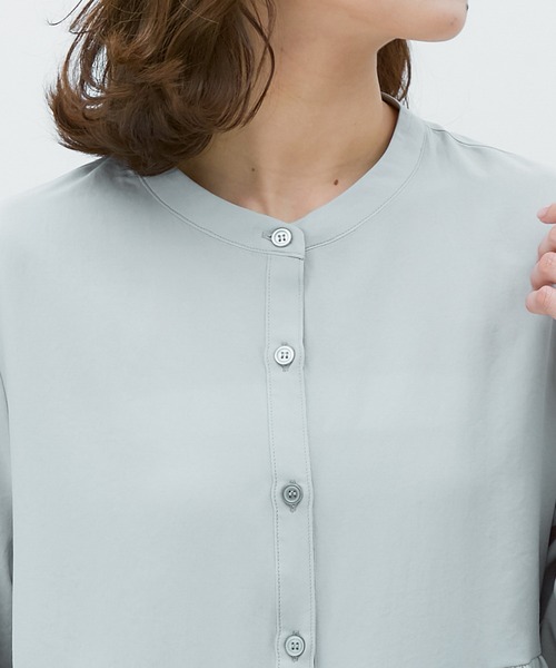 Honeys（ハニーズ）の「ティアードブラウス（シャツ/ブラウス・レディース・ホワイト/ブラック/ピンク系その他/グリーン系その他/グレイッシュベージュ・S/M/L）」の19枚目の写真