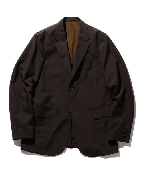 BEAMS PLUS（ビームスプラス）の「BEAMS PLUS / ダークチェック 3ボタン トラベル ジャケット（テーラードジャケット・メンズ・ダークブラウン・S/M/L/XL）」の6枚目の写真