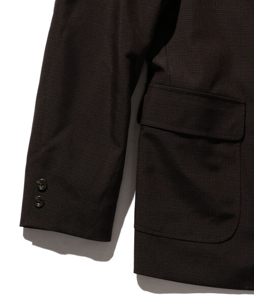 BEAMS PLUS（ビームスプラス）の「BEAMS PLUS / ダークチェック 3ボタン トラベル ジャケット（テーラードジャケット・メンズ・ダークブラウン・S/M/L/XL）」の15枚目の写真
