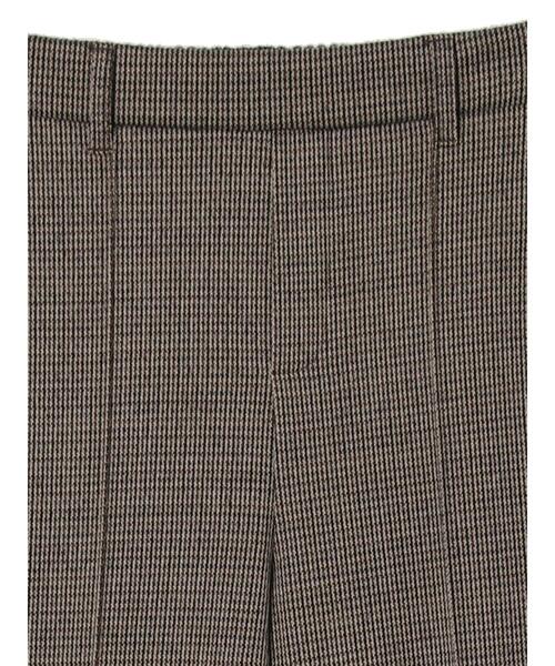 Green Parks(グリーンパークス)の「・novem9 チェックジャカードパンツ*(その他パンツ・レディース・ベージュ/ブラウン/アイボリー・FREE)」の10枚目の写真