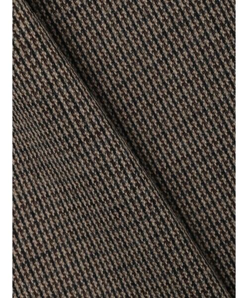 Green Parks(グリーンパークス)の「・novem9 チェックジャカードパンツ*(その他パンツ・レディース・ベージュ/ブラウン/アイボリー・FREE)」の6枚目の写真