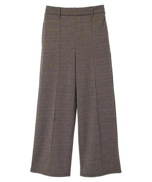 Green Parks(グリーンパークス)の「・novem9 チェックジャカードパンツ*(その他パンツ・レディース・ベージュ/ブラウン/アイボリー・FREE)」の11枚目の写真