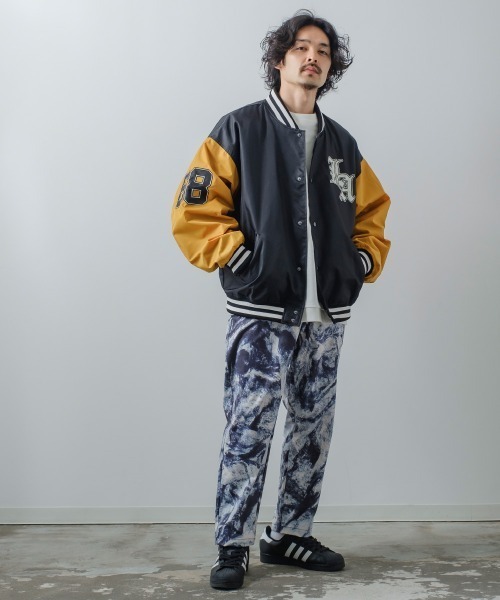 improves（インプローブス）の「オーバーサイズ ワッペン使い スタジャン（スタジャン・メンズ・キャメル/ブラック/その他/ネイビー・MEDIUM/LARGE）」の5枚目の写真