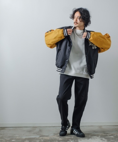 improves（インプローブス）の「オーバーサイズ ワッペン使い スタジャン（スタジャン・メンズ・キャメル/ブラック/その他/ネイビー・MEDIUM/LARGE）」の20枚目の写真