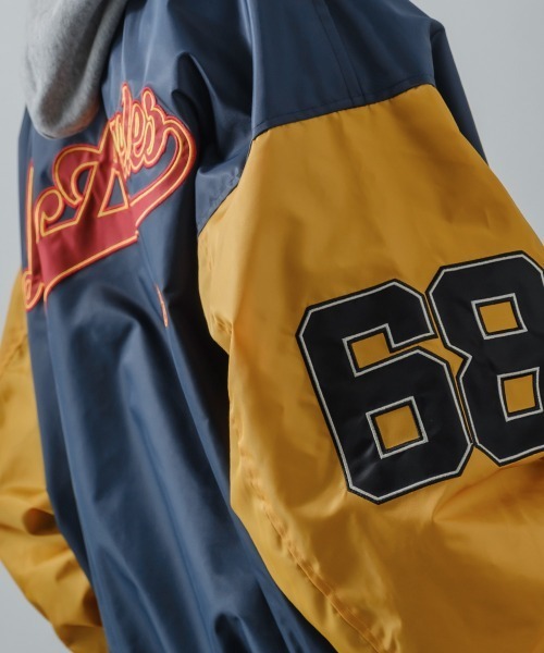 improves（インプローブス）の「オーバーサイズ ワッペン使い スタジャン（スタジャン・メンズ・キャメル/ブラック/その他/ネイビー・MEDIUM/LARGE）」の9枚目の写真