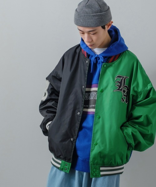 improves（インプローブス）の「オーバーサイズ ワッペン使い スタジャン（スタジャン・メンズ・キャメル/ブラック/その他/ネイビー・MEDIUM/LARGE）」の14枚目の写真