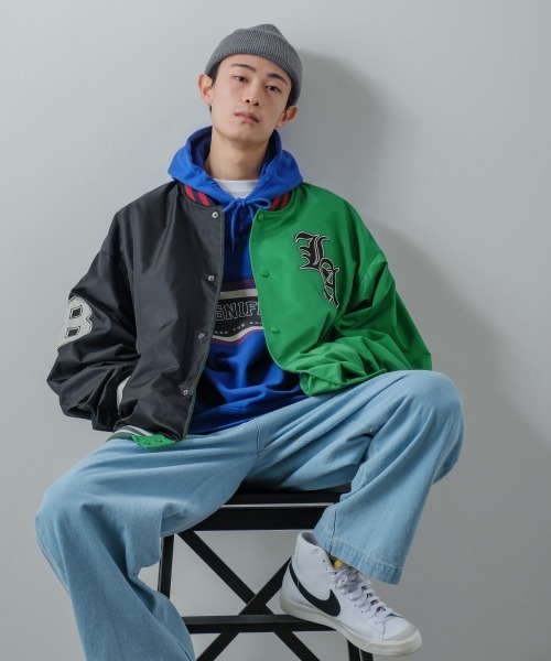 improves（インプローブス）の「オーバーサイズ ワッペン使い スタジャン（スタジャン・メンズ・キャメル/ブラック/その他/ネイビー・MEDIUM/LARGE）」の22枚目の写真