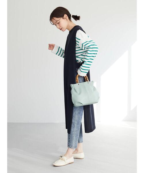 Green Parks(グリーンパークス)の「カラーロングベスト*(ベスト・レディース・ネイビー/イエロー/グリーン/ライトベージュ・FREE)」の22枚目の写真