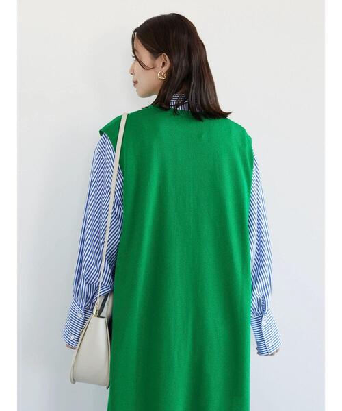 Green Parks(グリーンパークス)の「カラーロングベスト*(ベスト・レディース・ネイビー/イエロー/グリーン/ライトベージュ・FREE)」の19枚目の写真