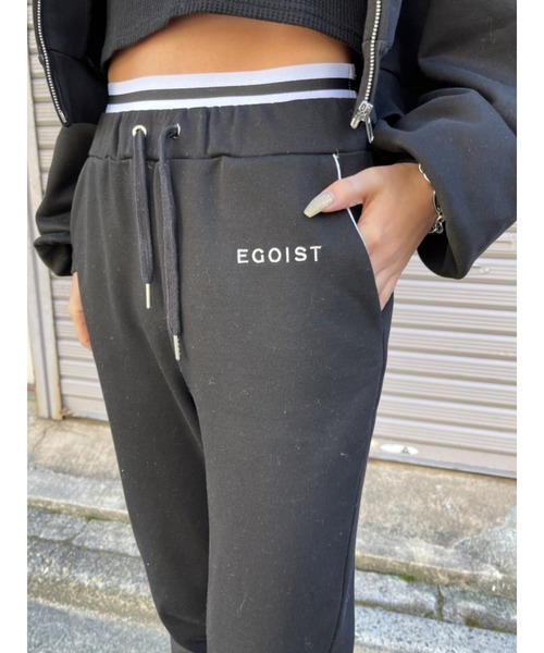 EGOIST（エゴイスト）の「ウエストラインスウェットパンツ（スウェットパンツ・レディース・ブラック/グレー・FREE）」の15枚目の写真