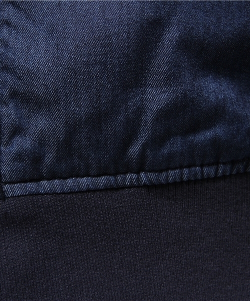 GIORDANO（ジョルダーノ）の「[GIORDANO]デニムMA-1ジャケット（デニムジャケット・レディース・インディゴブルー/ネイビー・FREE）」の11枚目の写真