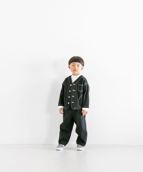 LOWRYS FARM(ローリーズファーム)の「コットンステッチオーバーオール 263110(サロペット/オーバーオール・キッズ・ブラック/ブルー/アイボリー・110cm/120cm/130cm/140cm/150cm)」の10枚目の写真