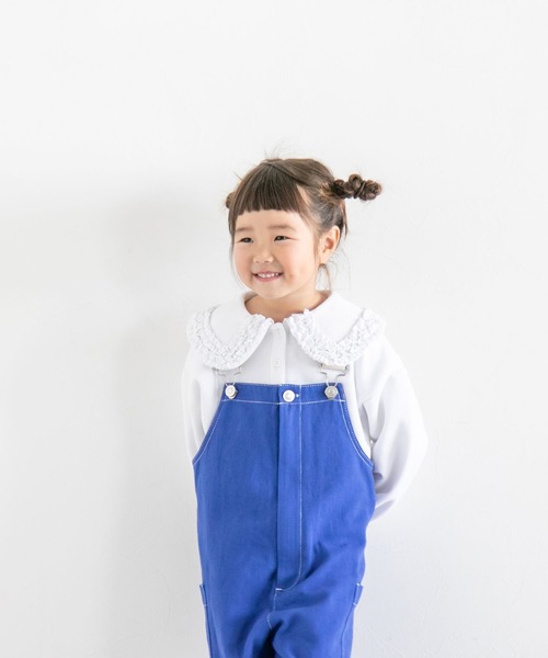 LOWRYS FARM(ローリーズファーム)の「コットンステッチオーバーオール 263110(サロペット/オーバーオール・キッズ・ブラック/ブルー/アイボリー・110cm/120cm/130cm/140cm/150cm)」の15枚目の写真