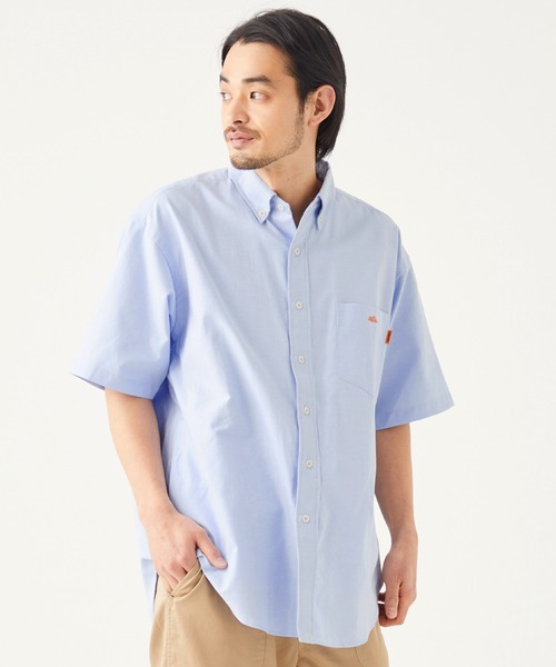 KRIFF MAYER（クリフメイヤー）の「リラックスoxシャツ半袖（シャツ/ブラウス・メンズ・ベージュ/ネイビー/オフホワイト/サックスブルー・MEDIUM/LARGE/X-LARGE）」の14枚目の写真