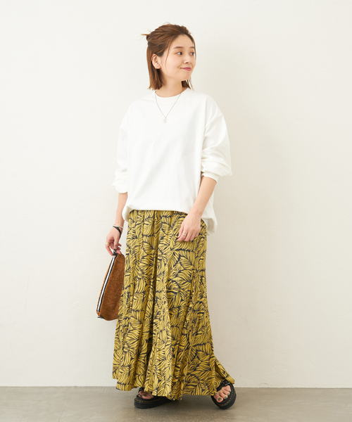 JOURNAL STANDARD(ジャーナルスタンダード)の「タックスウェットシャツ(Tシャツ/カットソー・レディース・ホワイト/チャコールグレー/ブラック/グリーン/ダークブルー・FREE)」の14枚目の写真
