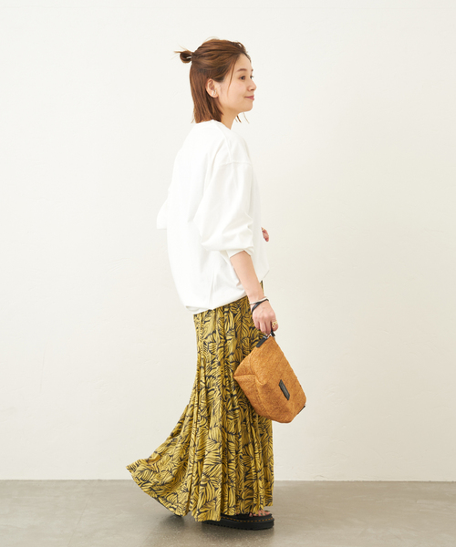 JOURNAL STANDARD(ジャーナルスタンダード)の「タックスウェットシャツ(Tシャツ/カットソー・レディース・ホワイト/チャコールグレー/ブラック/グリーン/ダークブルー・FREE)」の15枚目の写真
